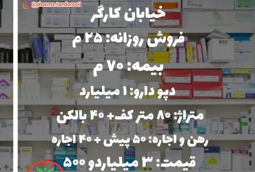 انتقال سرمایه داروخانه در خیابان کارگر